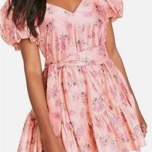 LoveShackFancy Target Cecile Puff Sleeve Dress Pink Melon In Hand Multiple Sizes
